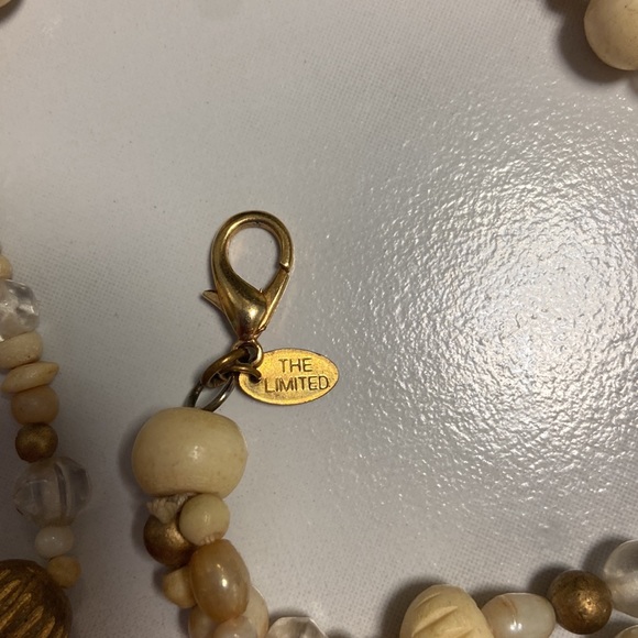 The Limited double stranded beaded heart necklace. I think vintage. So pretty! - Picture 3 of 9